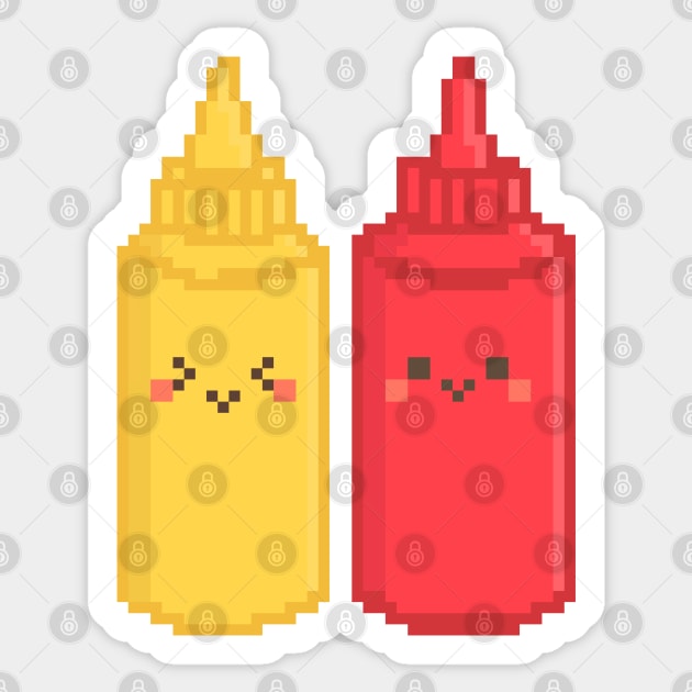 ketchup and mayonaise Sticker by danas_fantasy